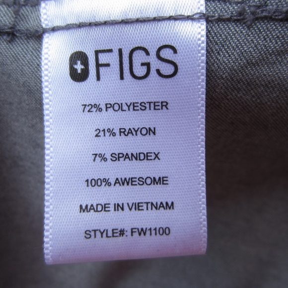 Figs Women's Casma Pockets Scrub Top XXL Gray Healthcare Uniform Work Comfort - Picture 7 of 11